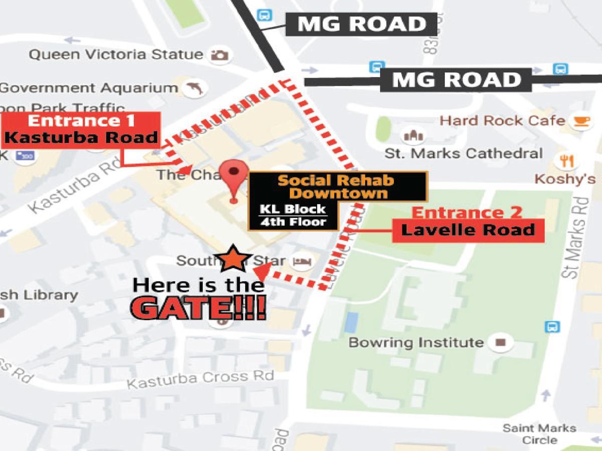 Social Rehab Downtown Hostel Bangalore Ngoại thất bức ảnh